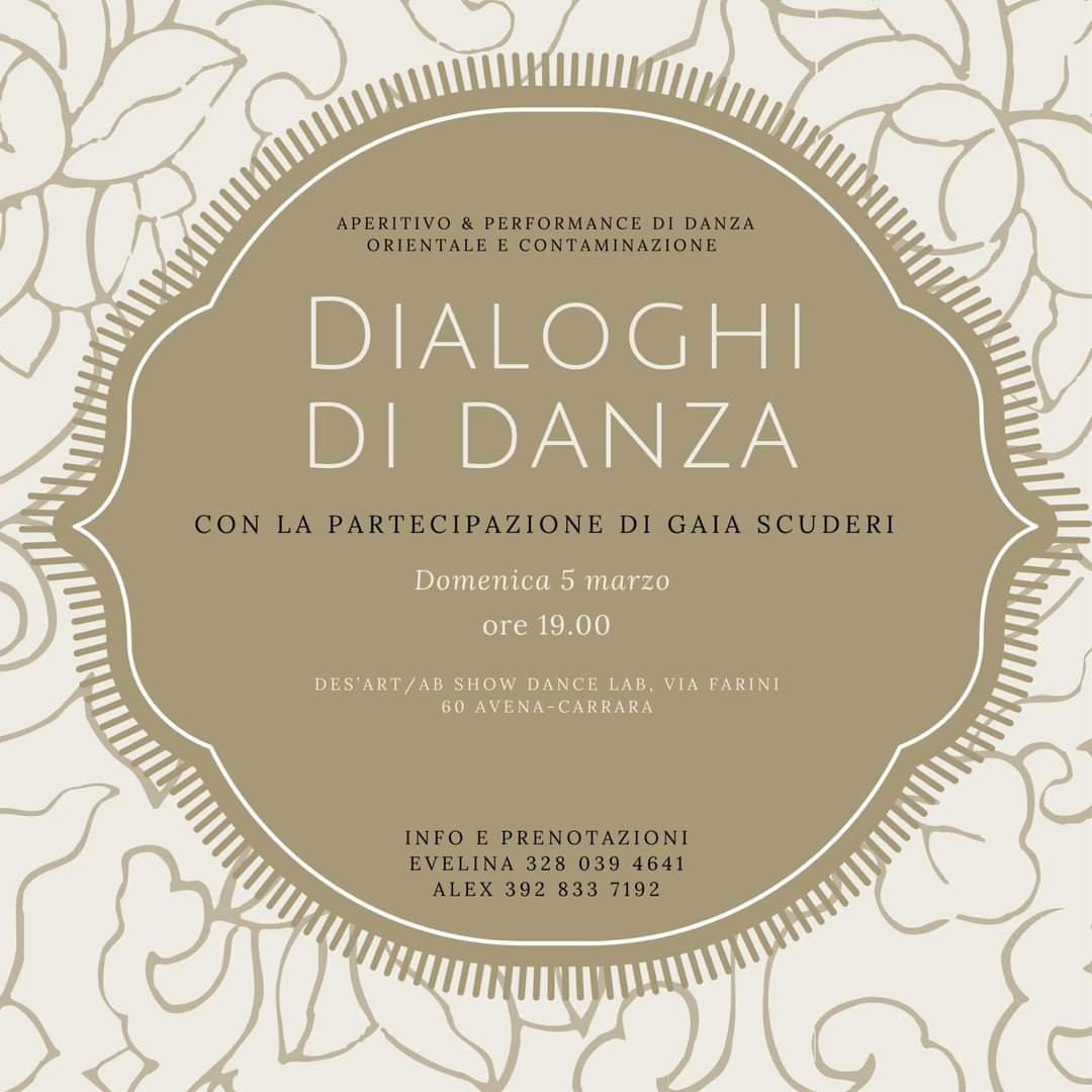 Spettacolo di danza orientale e sue contaminazioni