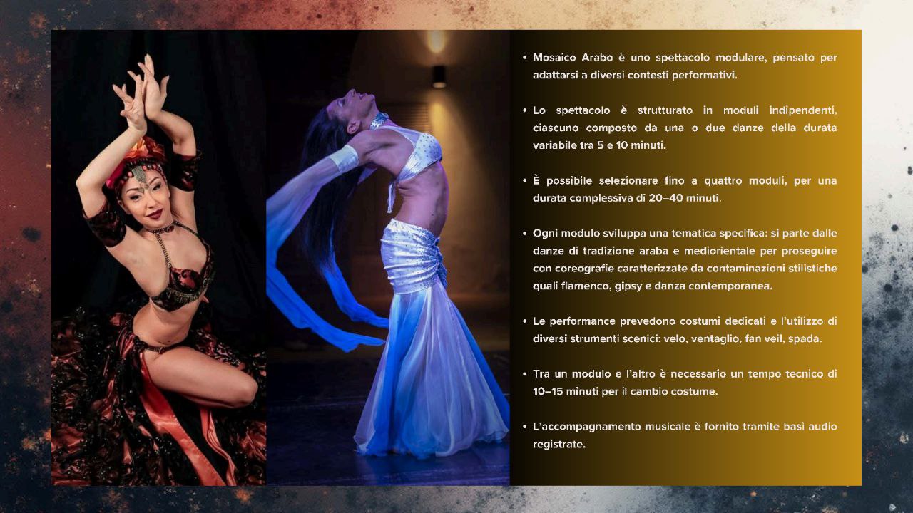 Mosaico Araabo Spettacolo di Danza Espressiva Araba® di con Gaia Scuderi