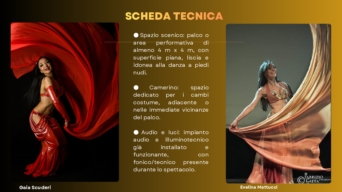 Profumo D'Oriente Spettacolo di Danza Espressiva Araba® con Gaia Scuderi e Evelina Mattucci